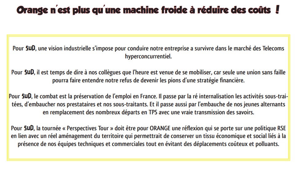 image des revendications de SUD
