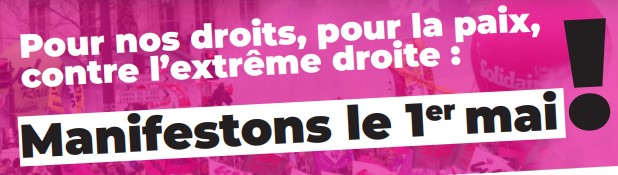 Pour nos droits, pour la paix, contre l’extrème droite