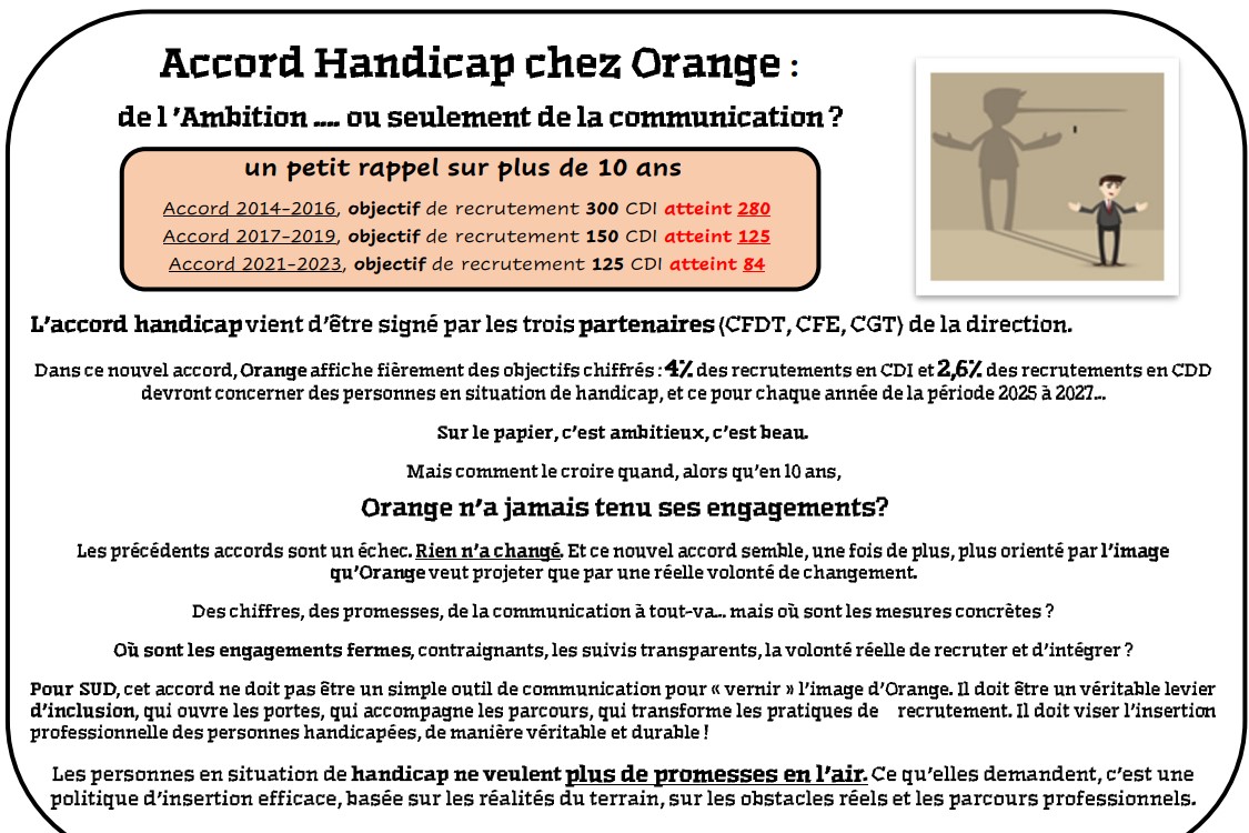 Accord handicap chez Orange